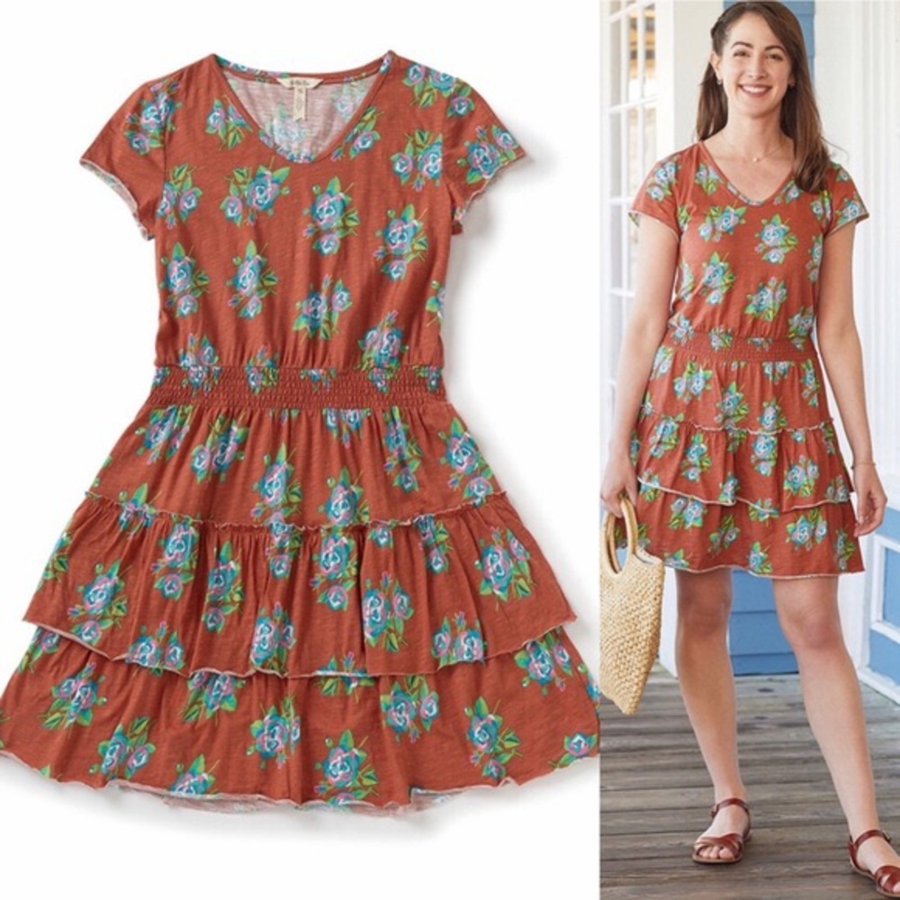 Matilda Jane Looks to Frill Orange Floral Dress